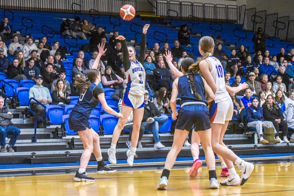 Brookswood Bobcats beat G.W. Graham Grizzlies 69-62 in quarter-finals of the BC provincial girls basketball championships at LEC Thursday, Feb 27.