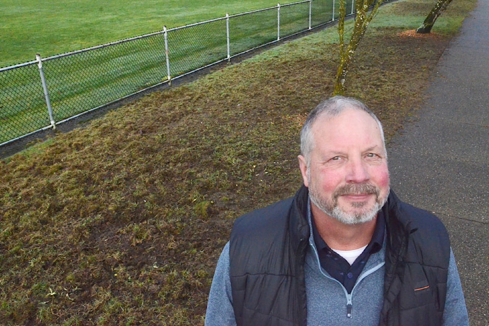 Tab Buckner, 91ԭ Township's parks operations manager, said this area of chafer beetle damaged median has been treated to keep the pests from spreading into nearby parks.