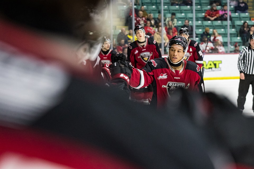 Giants fell 4-2 to the Prince George Cougars on Tuesday night on the road in the first of two straight at CN Centre