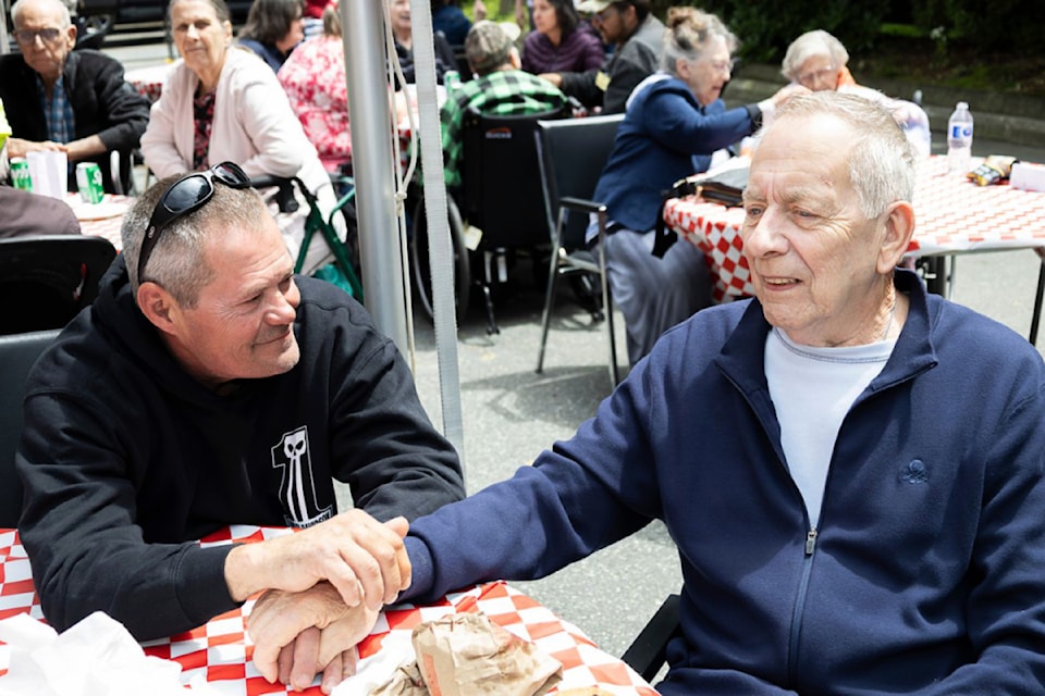 Family and friends gathered with residents at 91ԭ Lodge recently for the fourth annual appreciation barbecue.