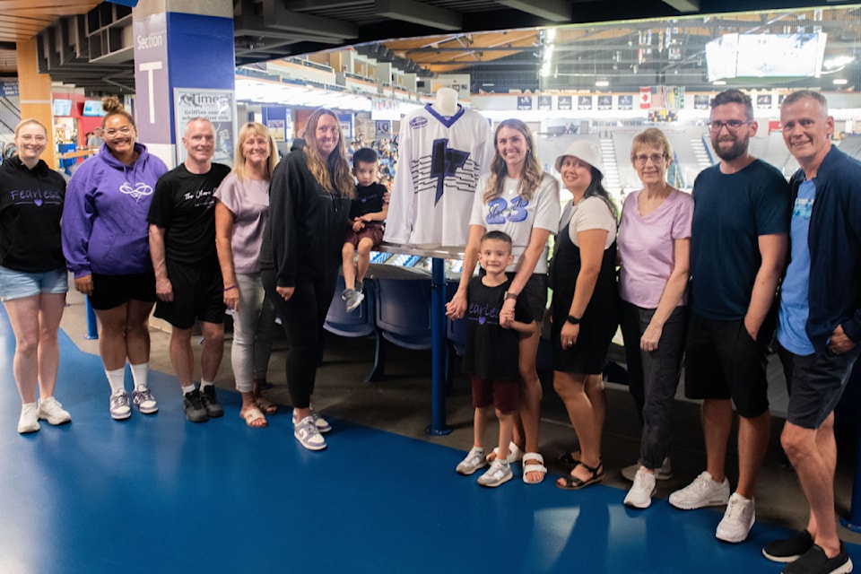  Thunder are holding its annual Tessa Beauchamp Jersey Night on Wednesday, July 23, when they host the New Westminster Salmonbellies in Western Lacrosse Association action at  Events Centre. The Thunder will auction off their special game-worn jerseys with all proceeds benefitting the Tessa Beauchamp Foundation.