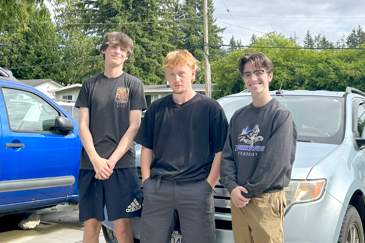 Student with safety video