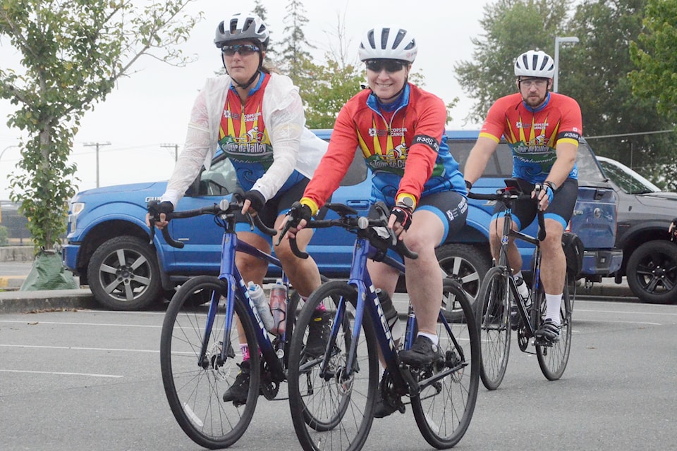 The Cops for Cancer Tour de Valley team headed out for a training ride on Wednesday, June 25. 