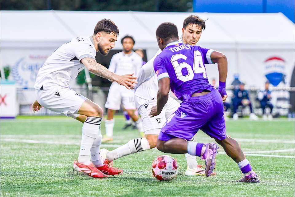Vancouver FC and rivals Pacific FC fought to a 4-4 tie in the third Salish Sea Derby of the season.