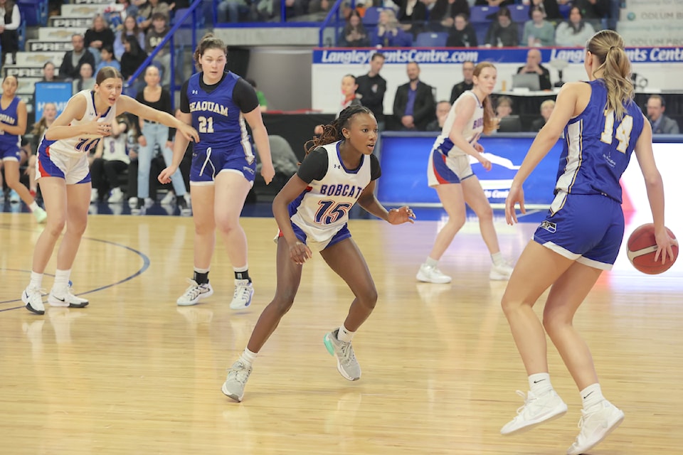 It was close. Brookswood Bobcats were edged 68-67 by Seaquam in the BC School Sports Girls 4A Basketball Provincial Tournament on Saturday night at  Events Centre.