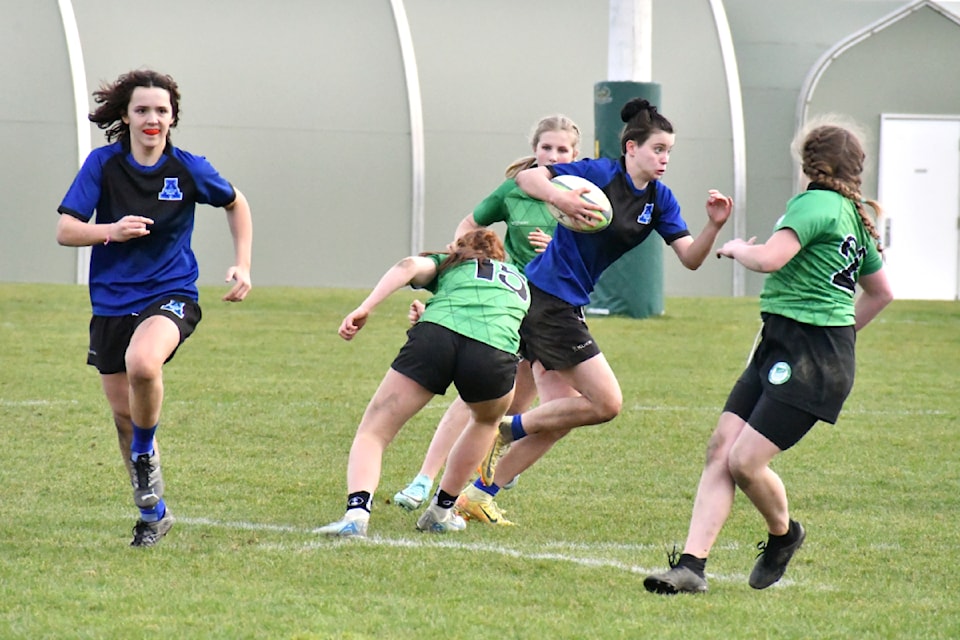The junior girls contests includes a match between Walnut Grove Secondary and Aldergrove Community Secondary. 