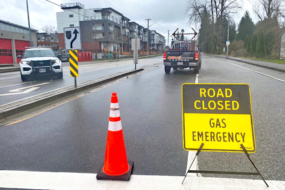 91ԭ RCMP have an area blocked off due to a gas leak at 204 Street and 72 Avenue. 