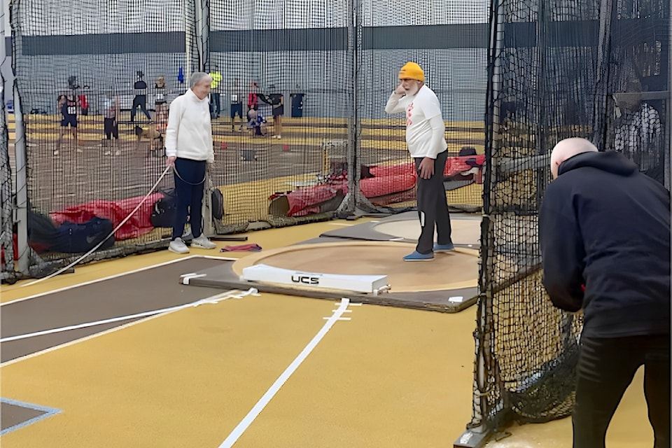 Aldergrove's Harnek Toor won 4 silver and 1 bronze at the Canadian Masters Indoor Athletics Championship in WInnipeg on March 1-2.