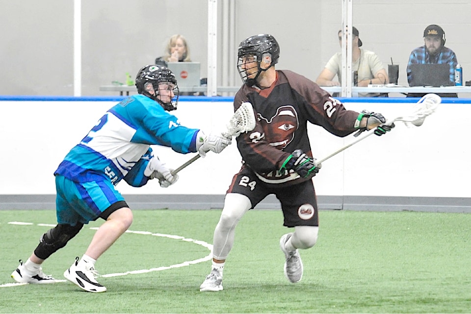 Sea Spray won 10-9 in overtime over the Grizzlies in week 12 action for the Arena Lacrosse League West on Sunday at 91ԭ Events Centre.