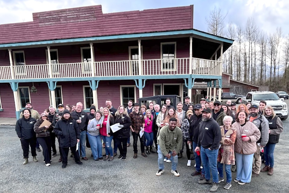 In mid-March, a number of local business owners participating in Jamestown 2025 were given a chance to visit the film set where the event is being held.