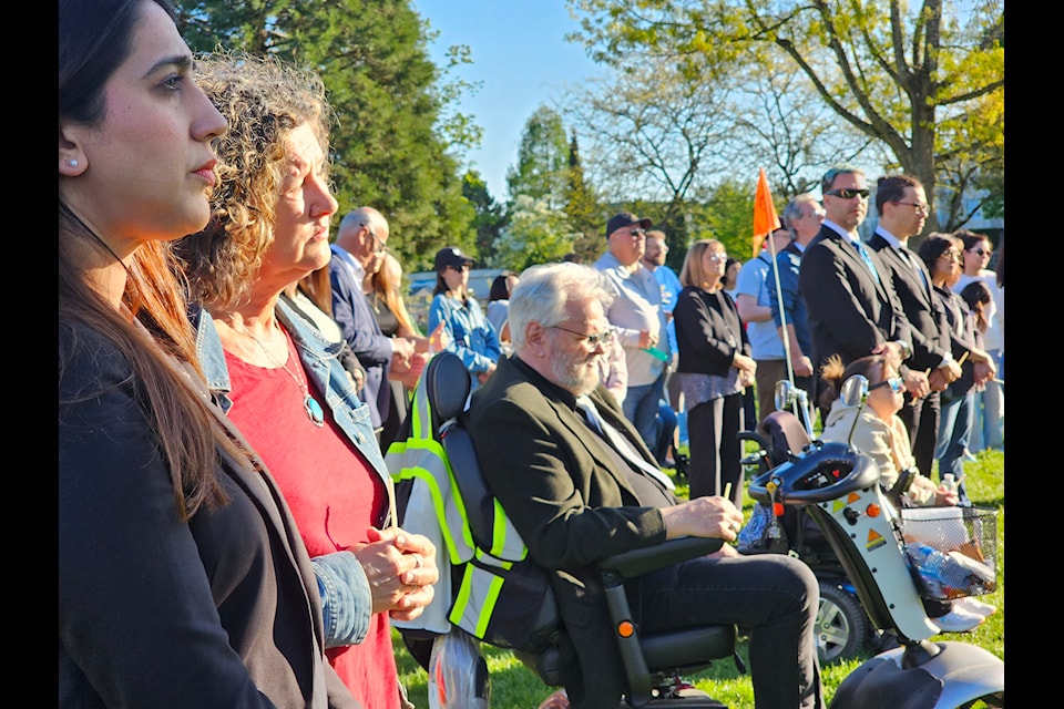 More than 200 attended a Sunday night vigil in 91ԭ City for victims of the Vancouver attack that killed 11