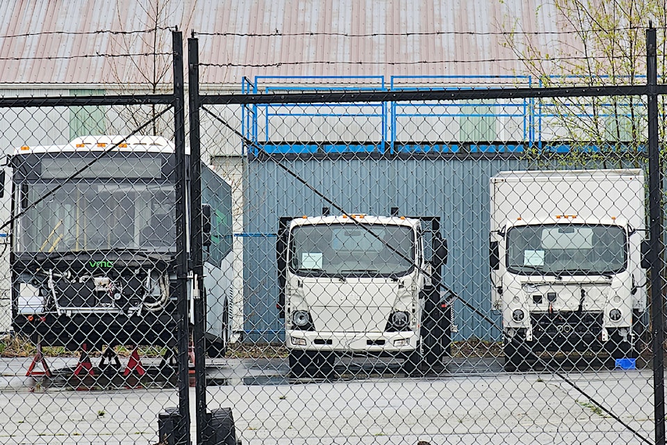 An auction will be held to dispose of the assets of Aldergrove-based truck and bus maker Vicinity, which is under receivership.