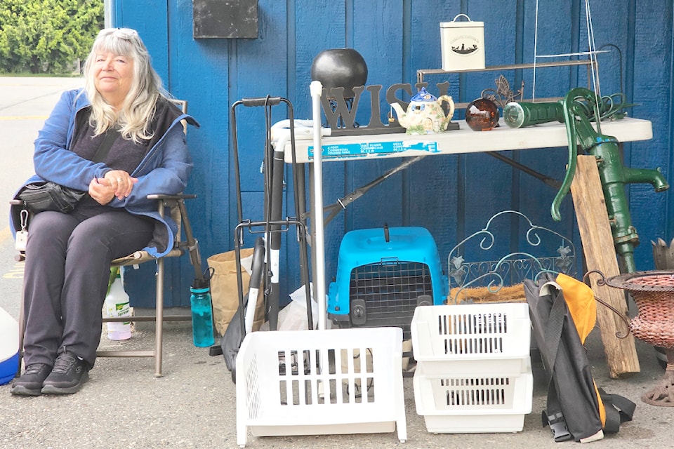 This year's swap meet organized by the Women's Auxiliary of the Royal Canadian Legion Aldergrove branch raised half what it did last year.