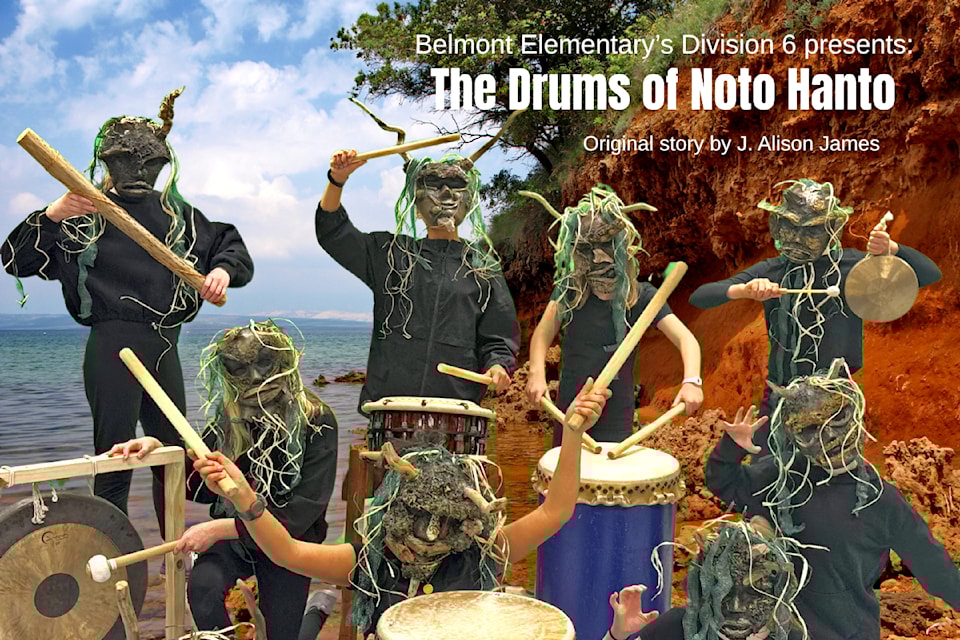 In the past, students have taken part in a play that used taiko drumming. 