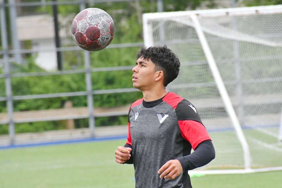 Vancouver FC were practicing at WIlloughby Community Park  in advance of Saturday's game against Halifax. 