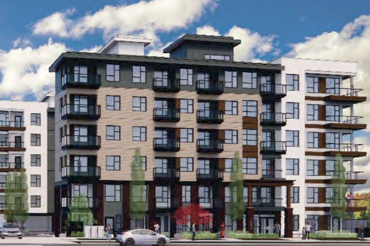 Rendering of affordable housing project in Willoughby