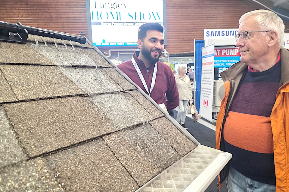 The  Spring Home Show was underway at George Preston rec centre at 20699 42 Ave. with 107 vendors displaying their wares.