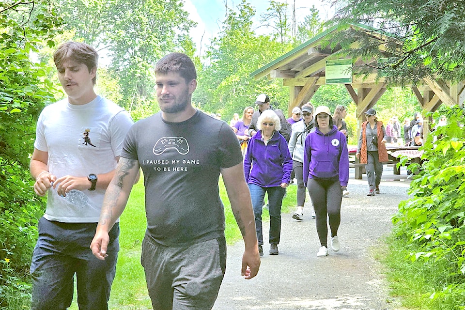 Dozens turned out for the fourth annual walk in memory of Seamus Gee.