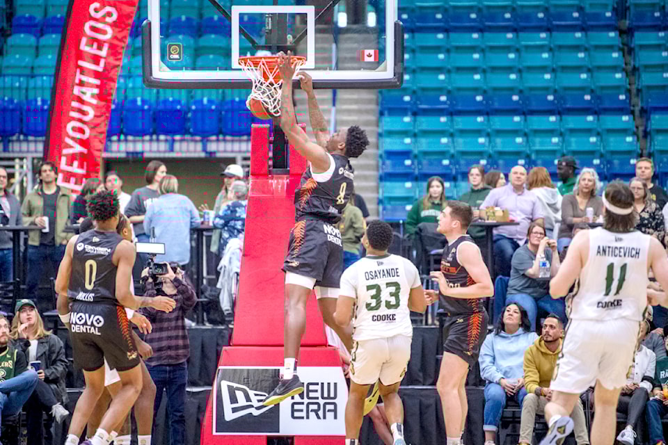 The Saskatchewan Rattlers took on the Vancouver Bandits in CEBL action  in Saskatoon, May 15, 2025. 