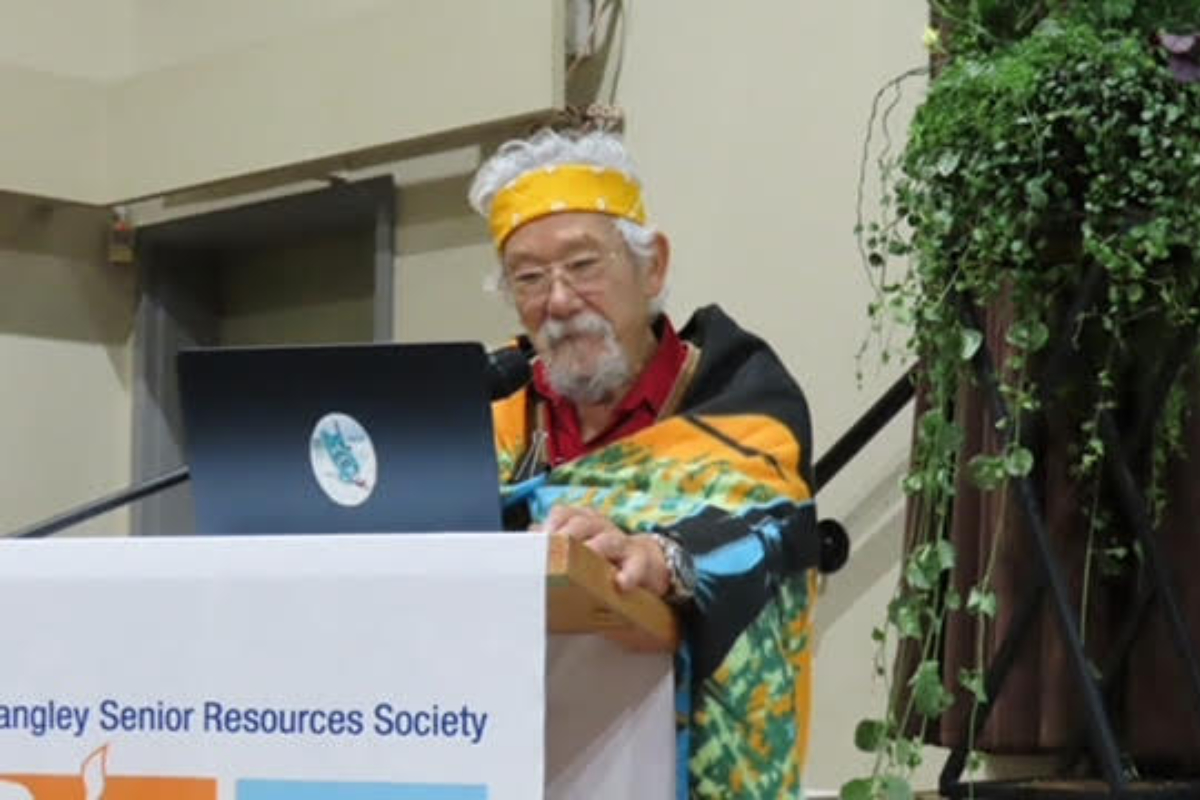 David Suzuki speaking