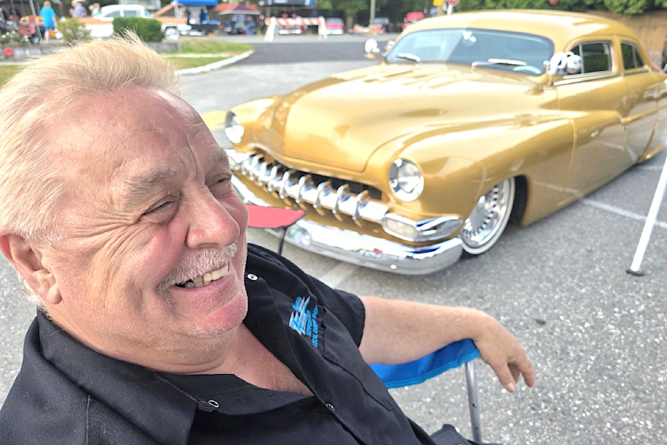 Classic cars at cruise-in event