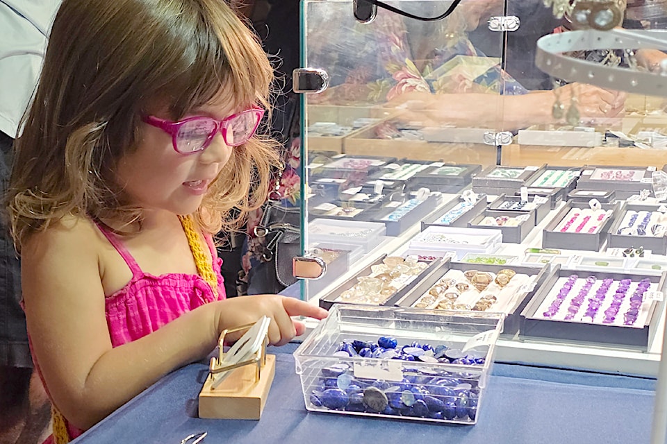 Rock and gem display