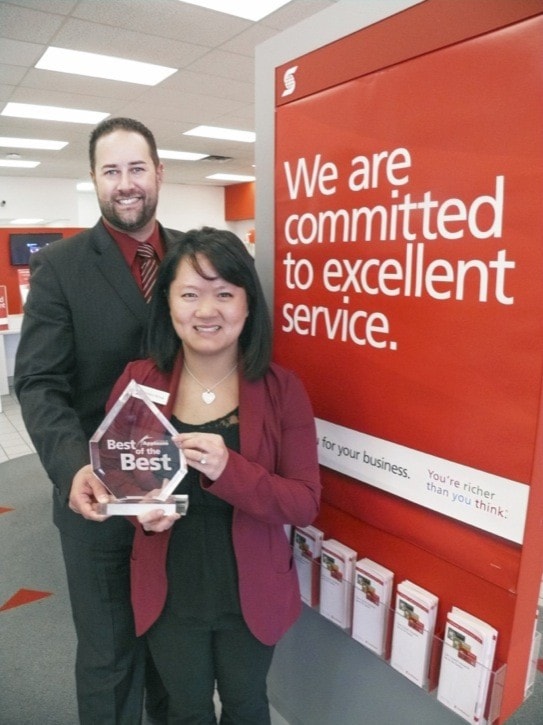 Dan FERGUSON / Langley Times March 16
Langley Scotiabank wins award.