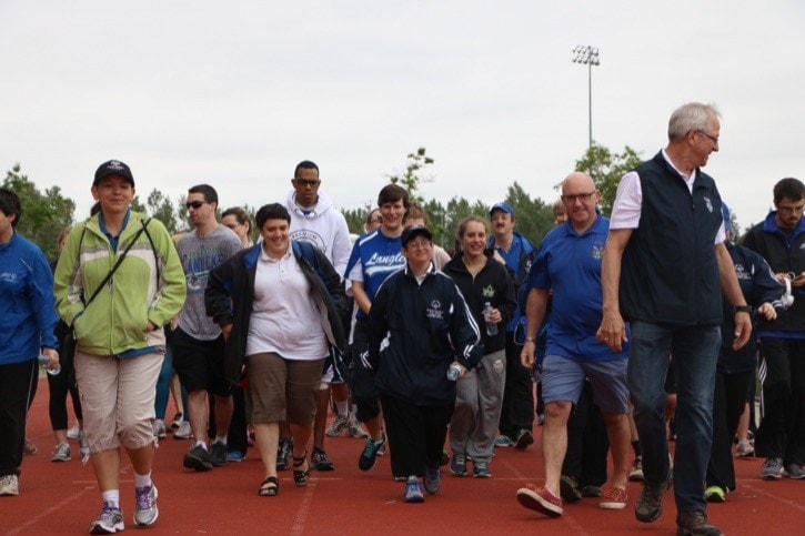 Dustin Godfrey Special to the Times
Langley Special Olympics Volunteer Walk