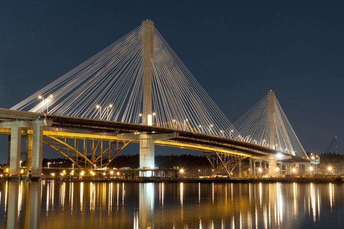 Canada, BC, Coquitlam. Port Mann Bridge