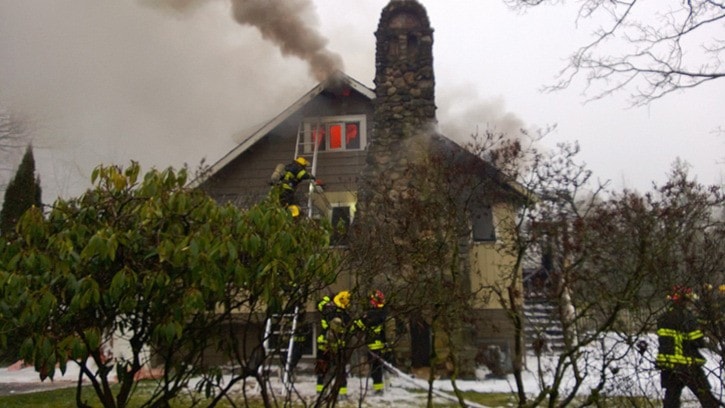 A suspicious fire at 7820 216 st on Sunday, Feb. 3, destroys 1930s home.