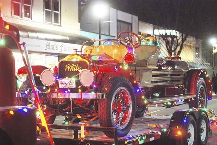An entry for lovers of classic cars at the December 7 parade.