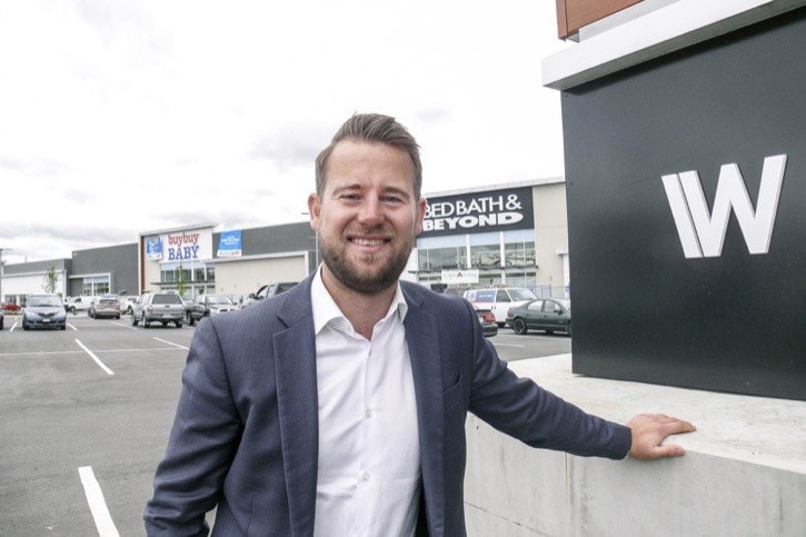 Rob Eyers (Note the W is the logo for Wesgroup). Dan FERGUSON/Langley Times