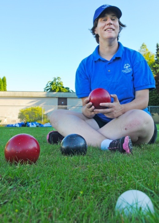 Miranda GATHERCOLE 2013-07-09
Christine Magnusson Special Olympics bocce player