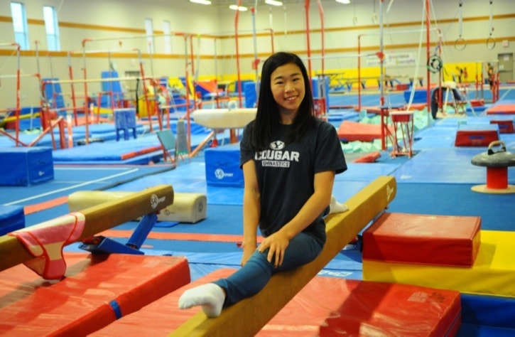 Gary AHUJA 2015-11-12 Gymnast Angel Zhong of Langley Gymnastics Foundation.