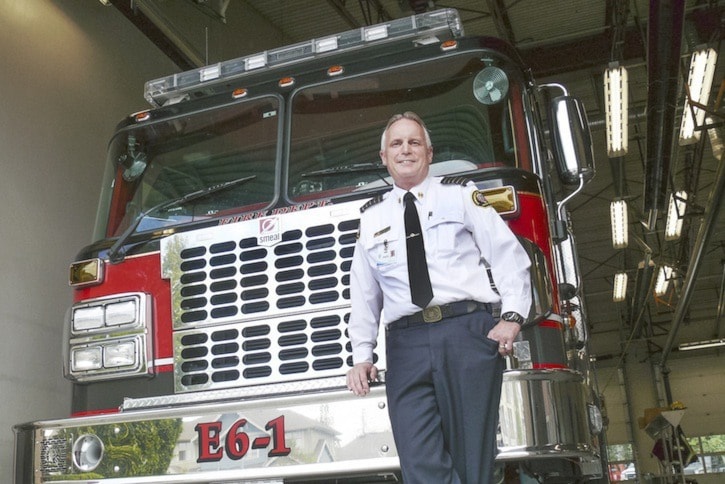 Stephen Gamble, Township fire chief. DAN FERGUSON/LANGLEY TIMES