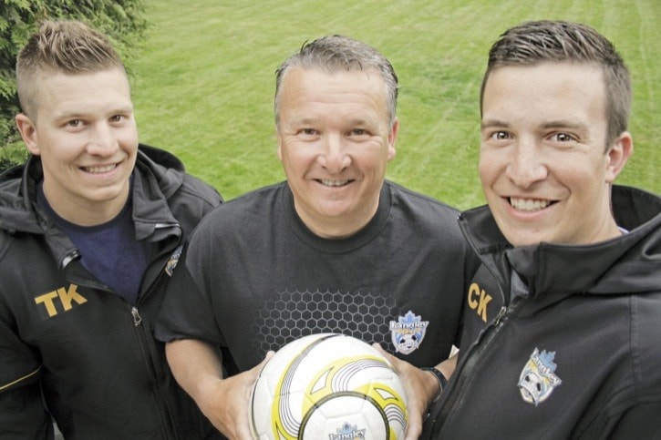 Dan FERGUSON / Langley Times June 10 2014
(L to R) Tyson, Rob and Colton.