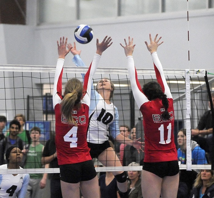 FVVC vs BCO in red. Bronze U-18 girls final. MORROW