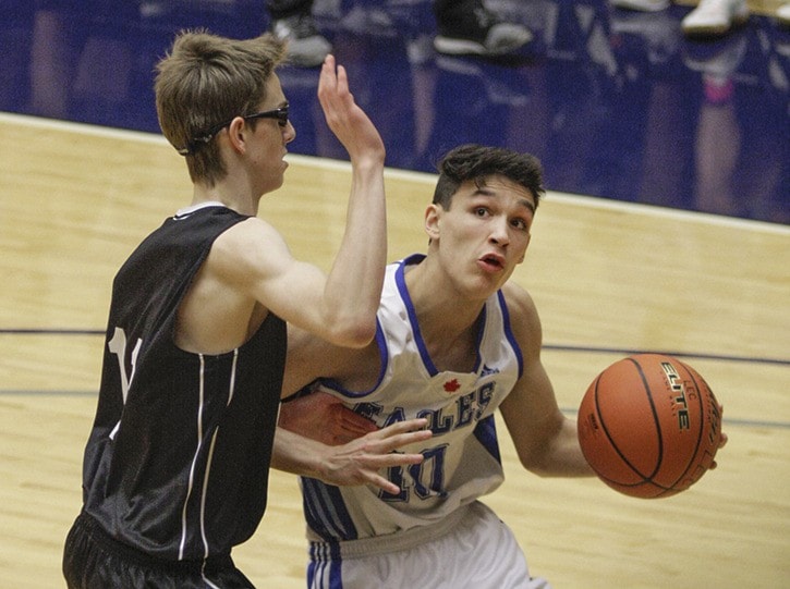 R.E. Mountain Eagles No. 10 versus Dover Bay player. Dan Ferguson/ Times