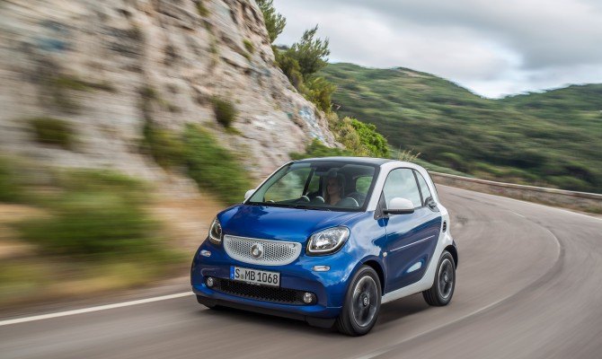 Driveway Review for Smart Fortwo Toyota Yaris BMW s Techno