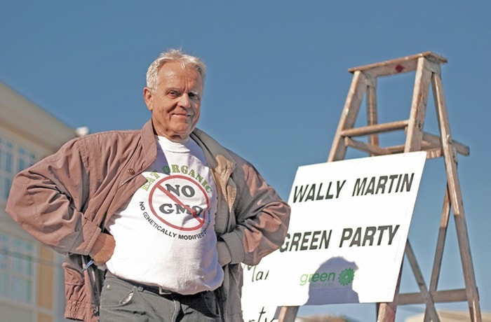 Dan FERGUSON / 91ԭ Times April 24 2013
Wally Martin - Green Party candidate