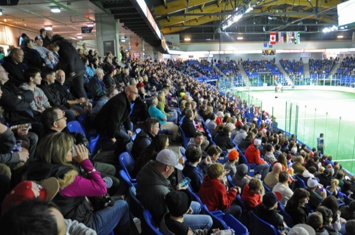 Miranda GATHERCOLE 2012-12-8 LEC crowd during NLL game.