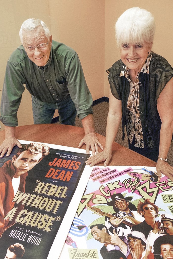Dan FERGUSON / Langley Times Sept 15
Jim and Sandy with movie posters.