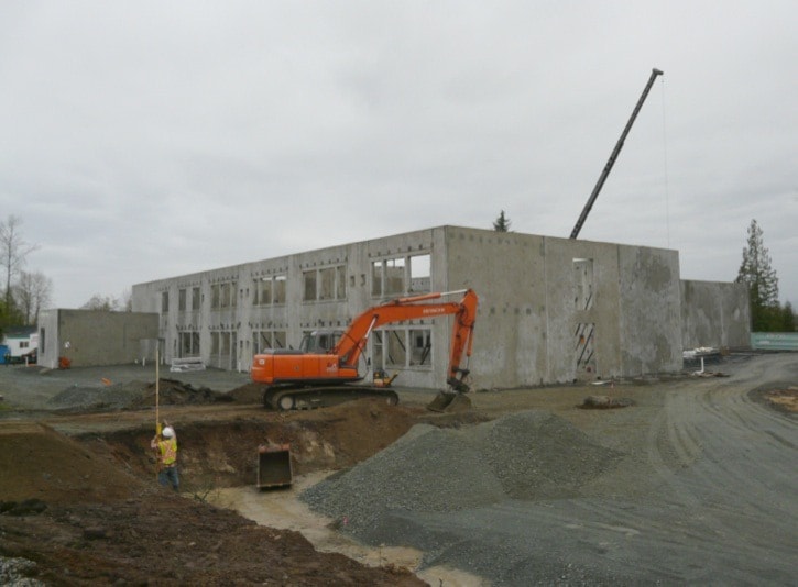 The new Yorkson school is taking shape. Dan Ferguson photo