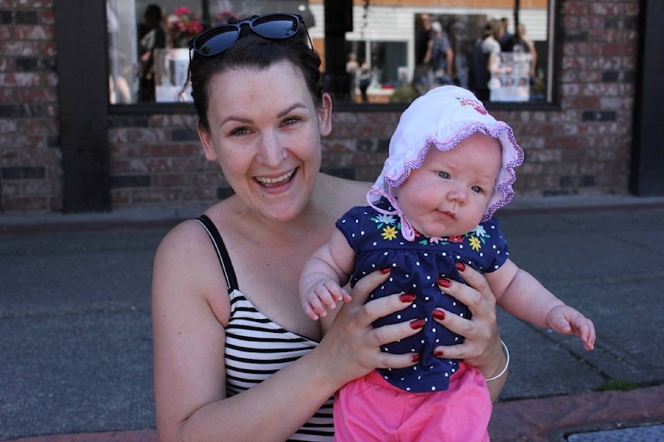 Lissandra and her niece Sophia (4 months). (Sam Anderson)