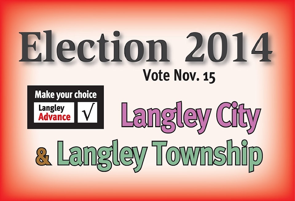 Allcandidate meeting schedule for Langley Township and City Langley