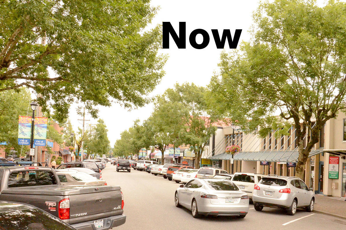 Langley Then and Now do you know the first movie Colussus theatre