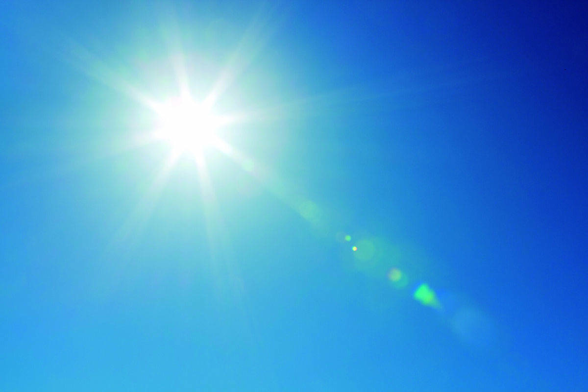 WEATHER Langley to see sunny weather before rain makes a comeback