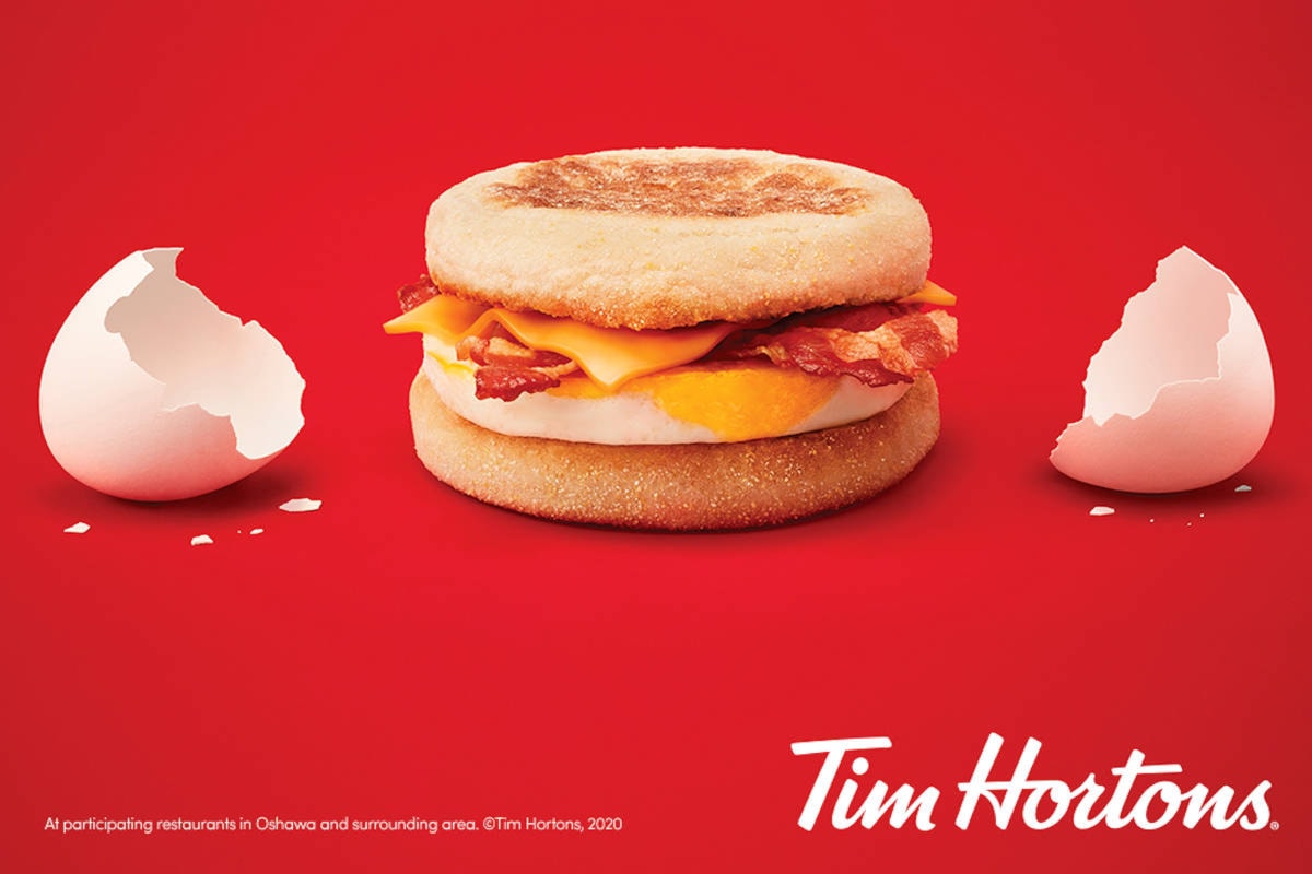 Check out this new Tim Hortons Breakfast Sandwich! 