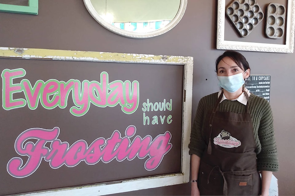 New Directions graduate Jenifer Gomez opened her new business Frosting Cupcakery & Bake Shop the same week she earned her LINC 8 certificate the last week of January 2021. (Yvonne Hopp/Special to Langley Advance Times)