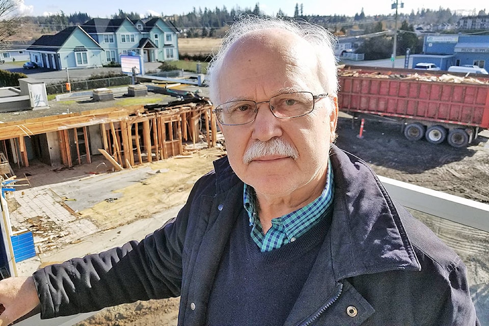 After a series of construction setbacks, a move by Adrian’s at the Airport restaurant into new premises is finally about to happen, owner Demetre Exarhopoulus said. He was on the second-floor outdoor patio of the new restaurant, overlooking the old Adrian’s which was being demolished on Wednesday, Feb. 17 (Dan Ferguson/91ԭ Advance Times)